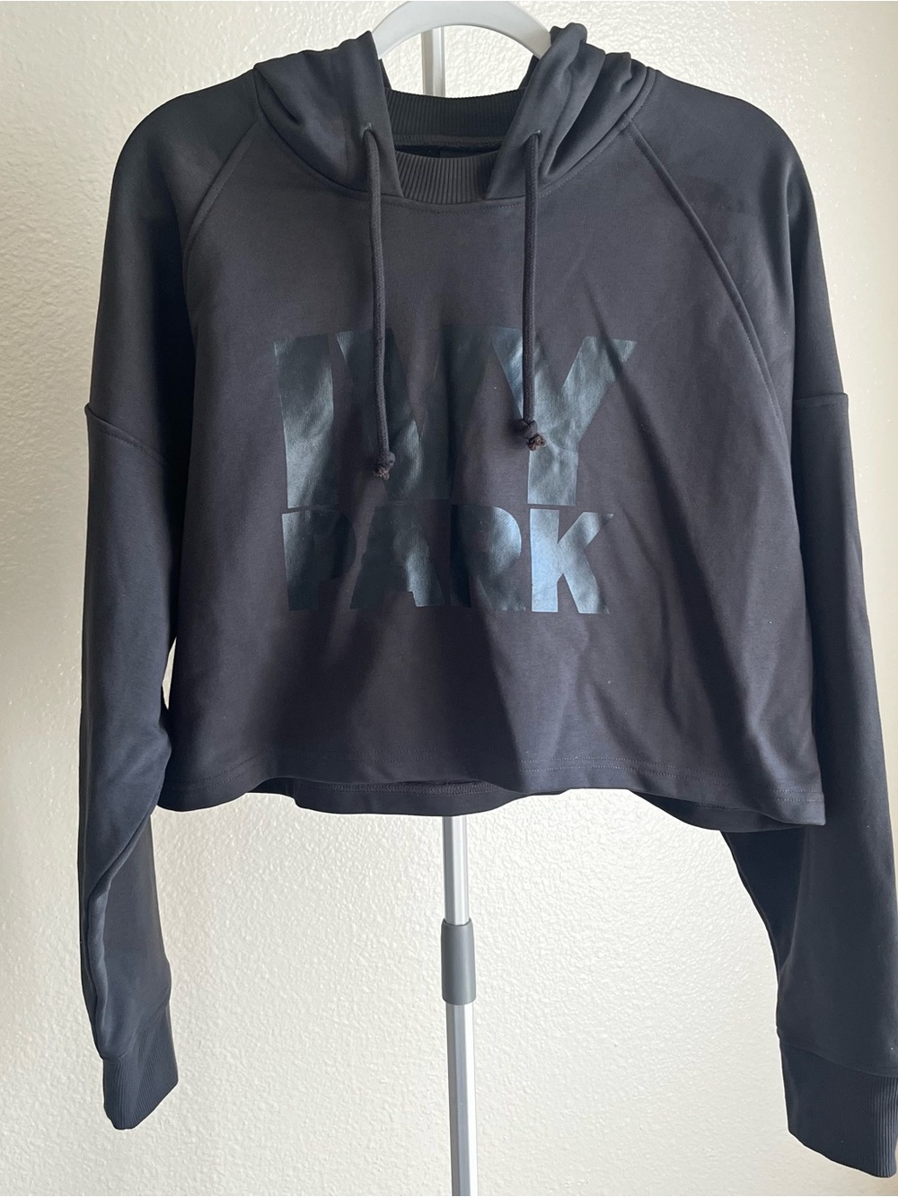IVY PARK Cropped Hoodie with Subtle Gloss Logo Size M NWT